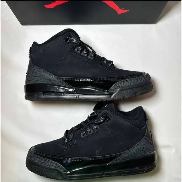 Size 7 - Nike Air Jordan 3 Retro GS Black Cat 2025 Men's Shoes Ships Now Athletic Shoes